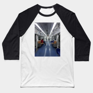 Subway Train Baseball T-Shirt